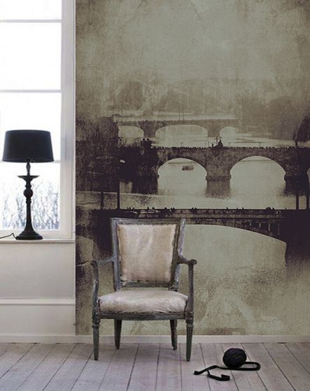 Luxusní vliesová tapeta „Prague bridges” z kolekce Beton story
