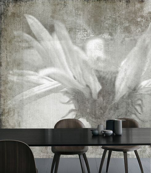 Luxusní vliesová tapeta „Echinacea” z kolekce Beton story