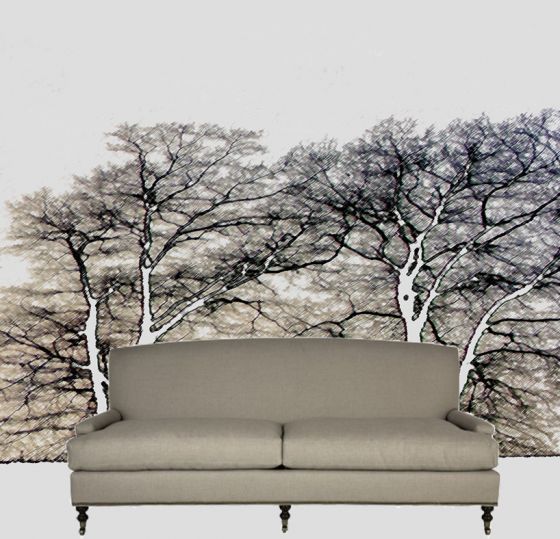 Luxusní vliesová tapeta „Two trees”