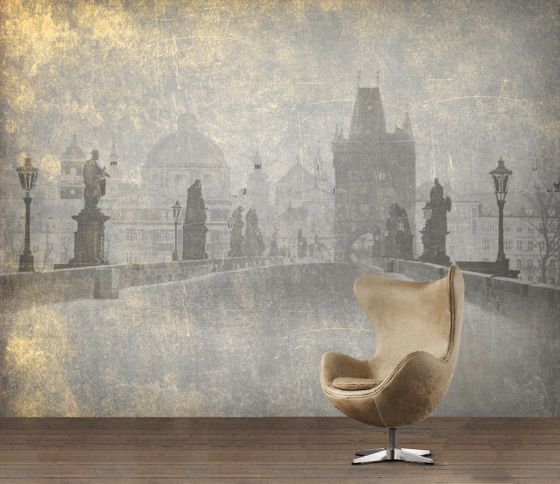 Luxusní vliesová tapeta „Vintage style - Charles Bridge”