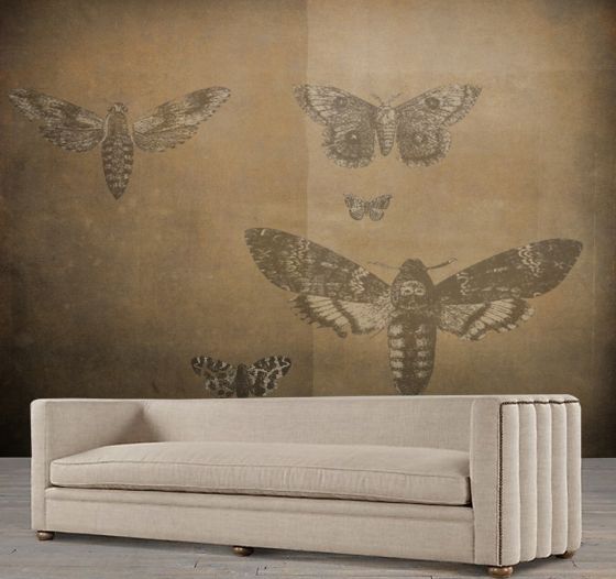Luxusní vliesová tapeta „Vintage style - Moth”