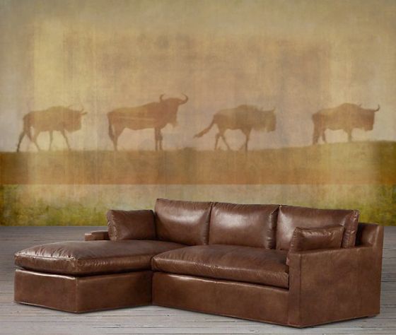 Luxusní vliesová tapeta „Four wildebeest”
