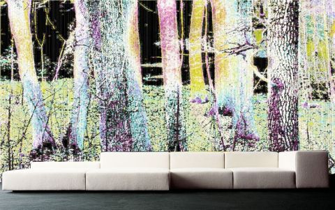 Luxusní vliesová tapeta „Pastel forest”