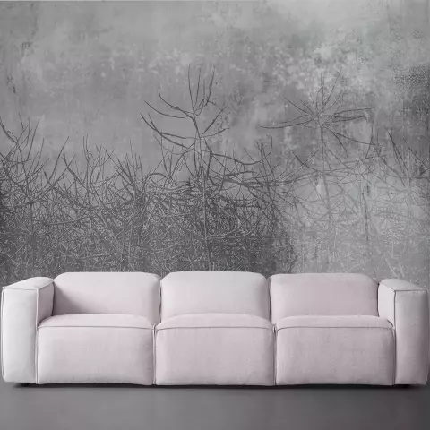 Luxusní vliesová tapeta „Brassica in gray“